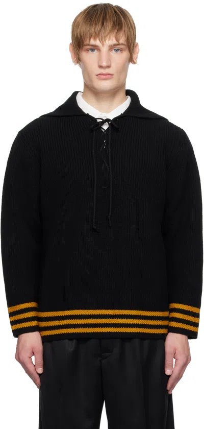 BODE BLACK DECK STRIPE SWEATER