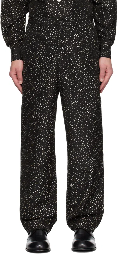 BODE BLACK GLITTER TROUSERS