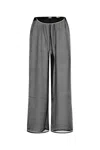 Bode Black Juana Sheer Silk Trousers