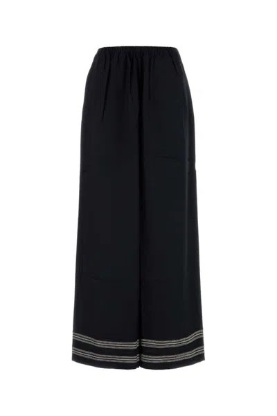 Bode Black Mathilde Trousers