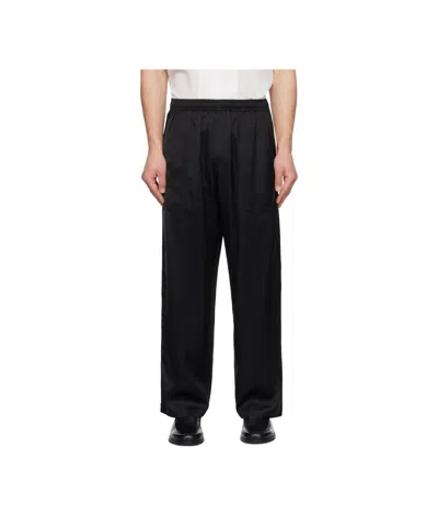 BODE BLACK SATIN TRACK PANTS
