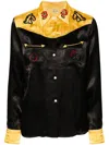 Bode Sequin Rodeo Shirt In Black