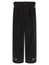 Bode Black Straight Flat Front Pants In Black