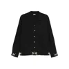 Bode Pointer Camp-collar Embroidered Cotton Shirt In Black