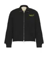 Bode Bloomstein Quilted Reversible Jacket In Black & Yellow