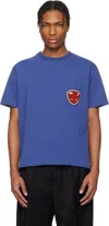 Bode Logo-embellished Cotton-jersey T-shirt In Blue