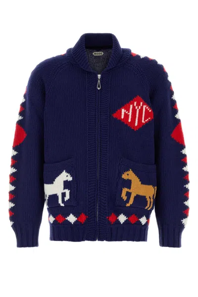 Bode Corral Cardigan - Men's - Merino In Multi