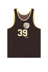 Bode Bobcat Singlet Tank Top In Brown Black