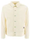 Bode Boxy Cotton Jacket With Button-up Front In Neutral