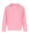 Bode Boxy Long Sleeve Polo In Multi
