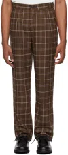 Bode Brown Dunham Trousers In Brmlt