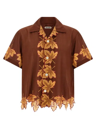 BODE BROWN HARVEST FLOOR SHIRT