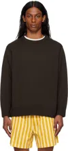 Bode Brown Juniper Sweater In Brown Black
