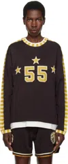 Bode Medalist Long-sleeved T-shirt In Brown