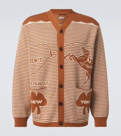 Bode Cardigan Buckaroo Aus Baumwolle In Braun