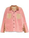 Bode Bucked Multi Suede Work Shirt In 粉色