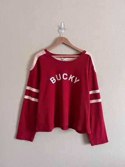 Pre-owned Bode Bucky Pullover Sweatshirt In Red