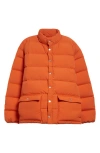 Bode Burlington Down Puffer Jacket In Orange