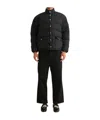 Bode Burlington Long-sleeved Down Jacket In Black