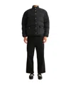 Bode Burlington Long-sleeved Down Jacket In Black