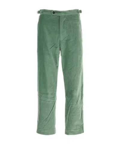 Bode Green Velvet Pant