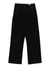 Bode Button-detailed Jeans In Black
