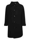 Bode Button-fastening Coat In Black