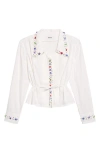 Bode Button Jar Cotton Shirt In Neutral