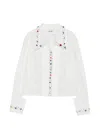 Bode Button Jar Shirt In White