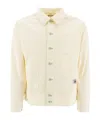 Bode Boxy Cotton Jacket With Button-up Front In White
