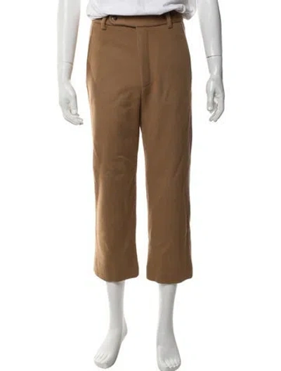 Pre-owned Bode Camel Leather Dress Pants In Brown
