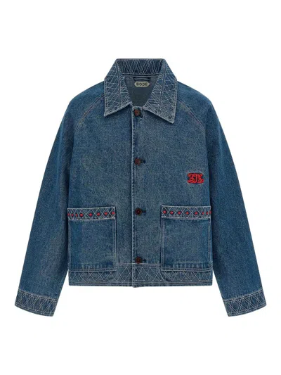 BODE EMBROIDERY DENIM JACKET