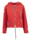 Bode Camper Hoodie In Red