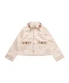 Bode Candyfloss Embroidered Satin Jacket In Pink