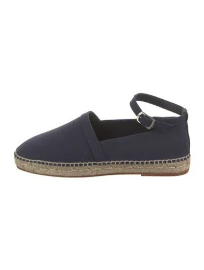 Pre-owned Bode Canvas Espadrilles In Blue