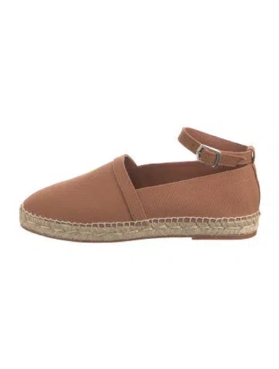 Pre-owned Bode Canvas Espadrilles In Brown