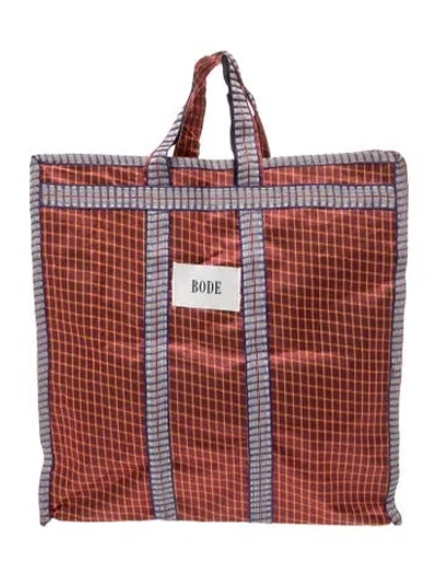 Pre-owned Bode Canvas Garment Bag In Red