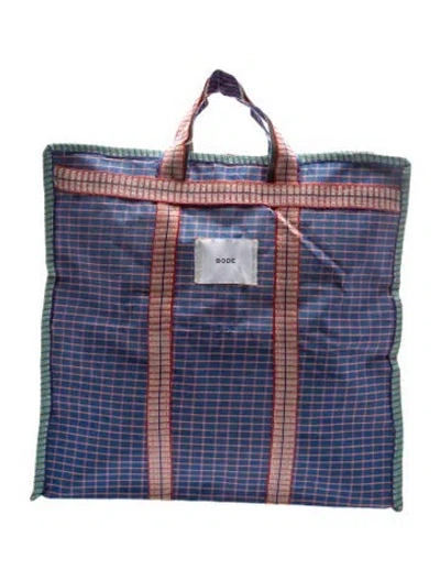 Pre-owned Bode Canvas Tote In Blue