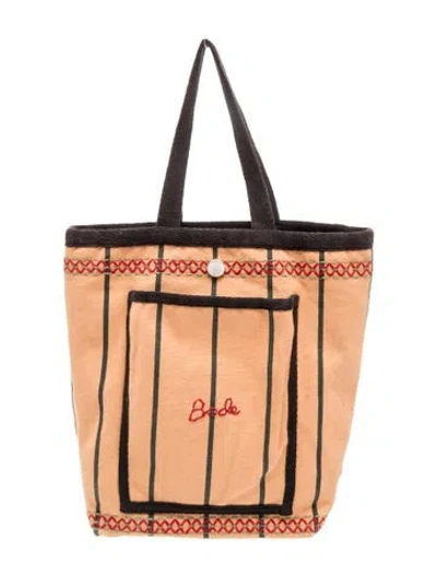 Pre-owned Bode Canvas Tote In Multicolor