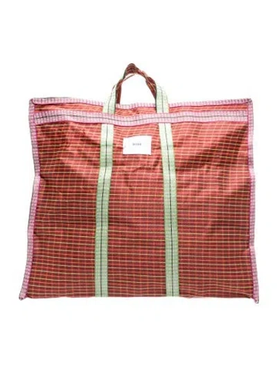 Pre-owned Bode Canvas Tote In Red