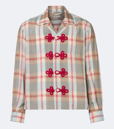 Bode Canyon Checked Shirt In Multicoloured