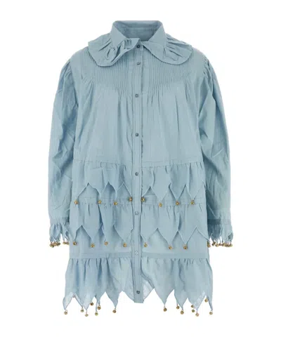 BODE CARILLON PETALUMA LINEN MINIDRESS
