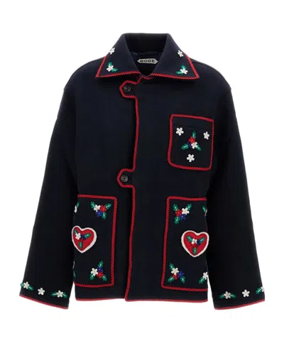 BODE BODE CARROLL EMBROIDERED WOOL JACKET