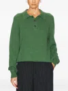 Bode Cashmere Polo Shirt In Red