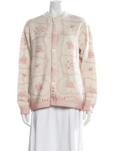 Pre-owned Bode Cashmere Printed Sweater In Multicolor