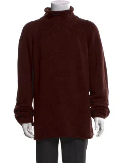Pre-owned Bode Cashmere Turtleneck Pullover W/ Tags In Brown
