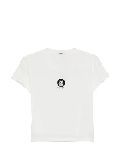 Bode Cat-patch T-shirt In White