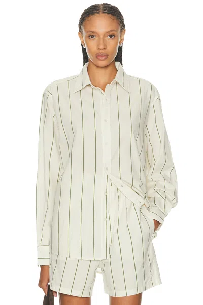 BODE CELERY STRIPE LONG SLEEVE SHIRT
