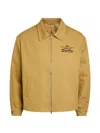 Bode Central Park Printed Cotton-twill Jacket In Brown