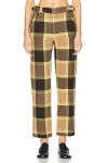 BODE CHARLESTON PLAID TROUSER